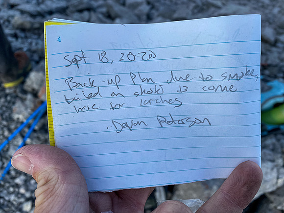 Summit register is pretty sparse for an easy peak.