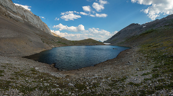 Hiking around the lower Turbulent Lake.