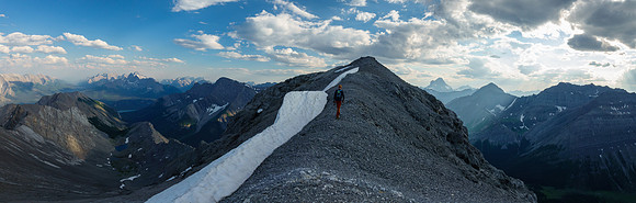 Wietse on the summit ridge.