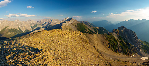 Views back to Mount Turbulent.