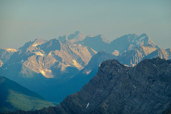 Views over Leval towards the distant Royal Group and Mount King George.
