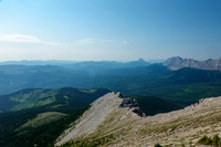Views back down to the south ridge (I came up from the left before the ridge).