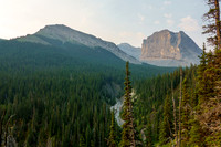 A striking outlier above North Burnt Timber Creek.