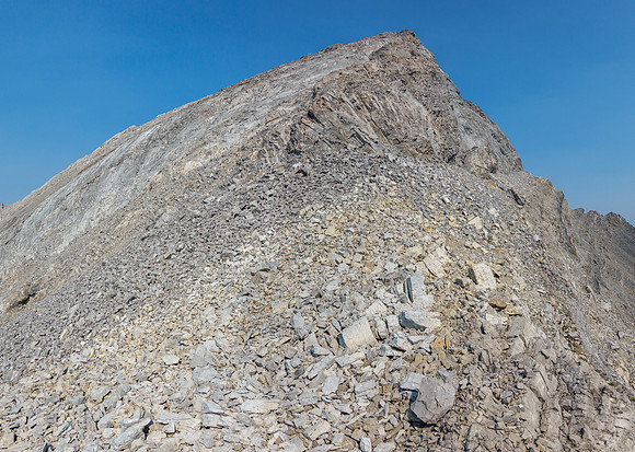 The steep east face of Mount Oliver is moderate scrambling.