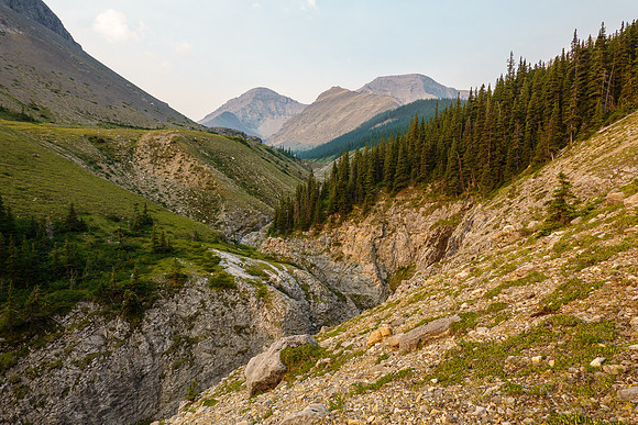 Hiking up North Burnt Timber Creek.