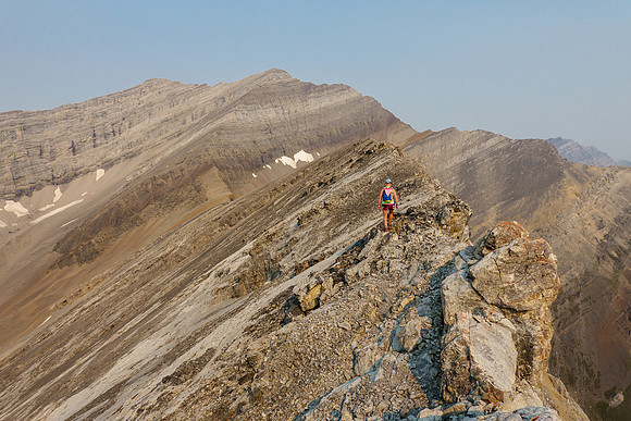 On the sidewalk ridge towards Mount Oliver.