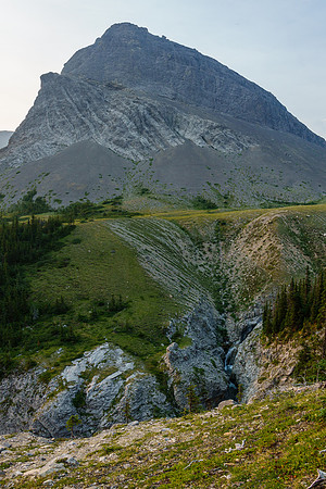 A striking outlier above North Burnt Timber Creek.