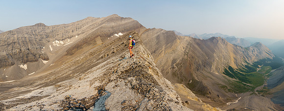 On the sidewalk ridge towards Mount Oliver.