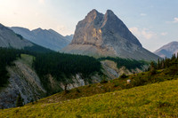 A striking outlier above North Burnt Timber Creek.