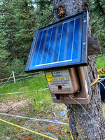 This powers the electric fence.