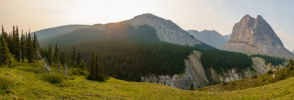 A striking outlier above North Burnt Timber Creek.