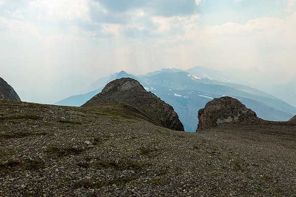 At the col.