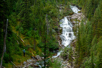 Bushwhacking up the Cone Mountain drainage.