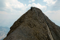 On the NW summit ridge.