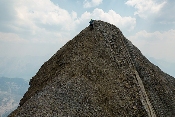 On the NW summit ridge.