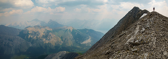 On the NW summit ridge.