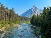 Cone Mountain over the Spray River.