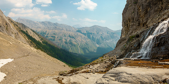 Views back across Turbulent Creek to Turbulent Mountain.