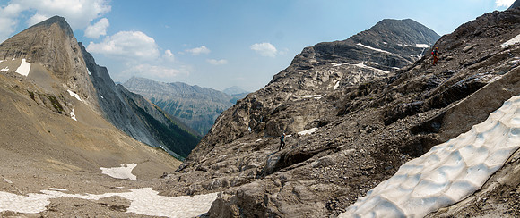 Views back across Turbulent Creek to Turbulent Mountain.