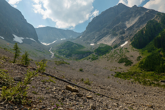 Views back up the east drainage.
