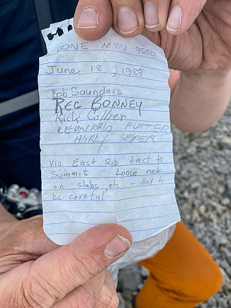 One entry in the register and we didn't have a pencil so we didn't add our names.