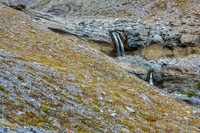 Waterfalls in the upper NW alpine bowl.