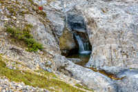 A beautiful waterfall along the upper creek.
