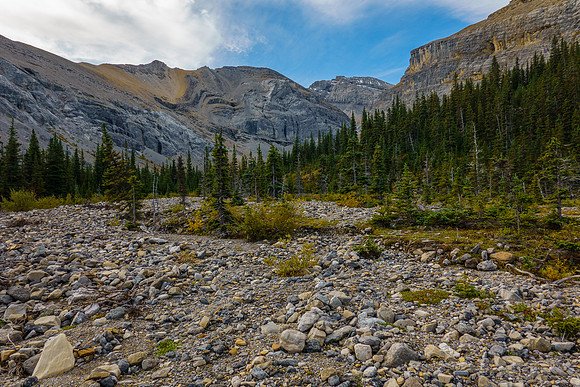 A beautiful valley with fall colors to the north of Zombie Peak.