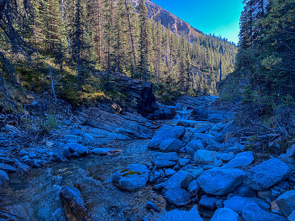 Exiting the somewhat manky Sheep Creek / drainage.