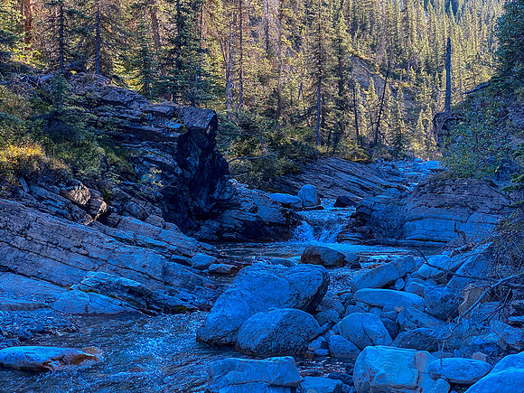 Exiting the somewhat manky Sheep Creek / drainage.