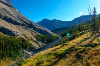 Views back up valley.