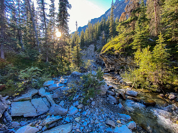 Exiting the somewhat manky Sheep Creek / drainage.