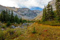 A beautiful valley with fall colors to the north of Zombie Peak.