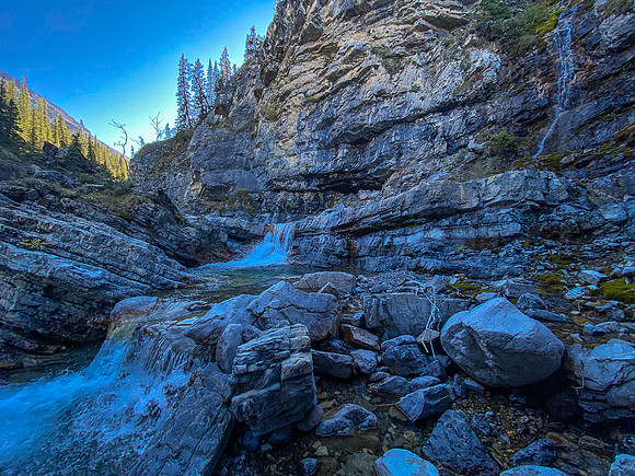 Exiting the somewhat manky Sheep Creek / drainage.
