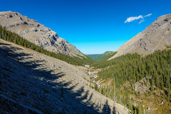 Views over my long exit via Sheep Creek.