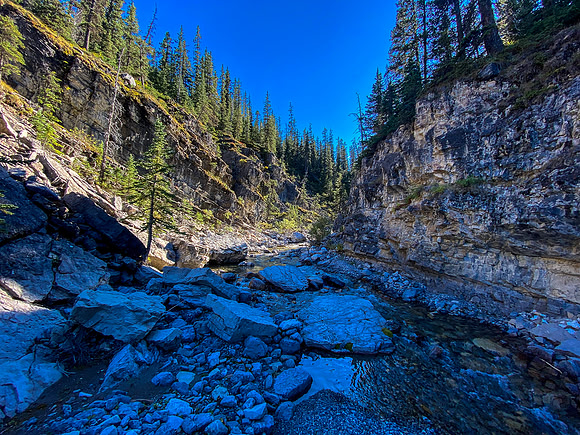 Exiting the somewhat manky Sheep Creek / drainage.
