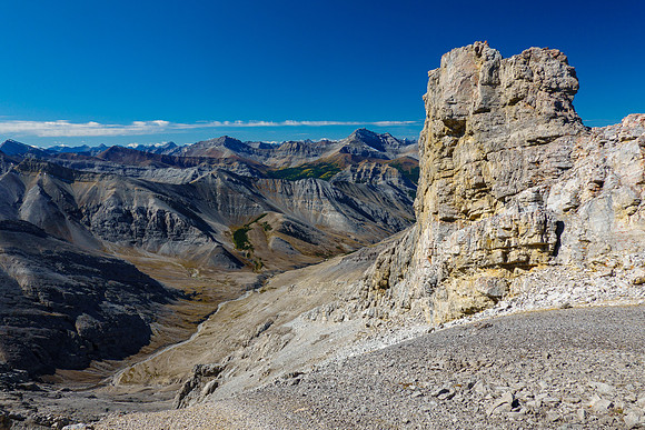 An outlier on return to the col.