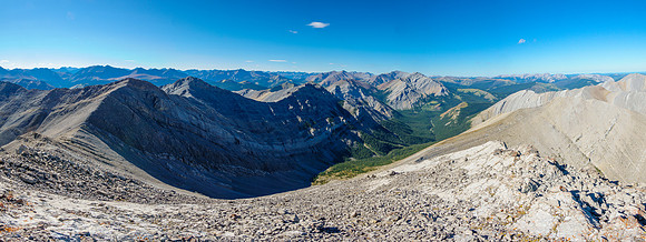 "Foundation" Peak at left with Melanin, Gable, Barrier and Dormer visible. Tinda peaks at distant R.