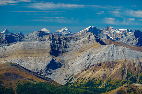 Flints and Cuthead just visible in front of Temple and Bonnet Peak (R).
