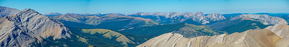Dormer (L), Scalpe, Well Site, Hat, Willson, Evangeline, Poplar, Eagle, Maze & Wildhorse (R).