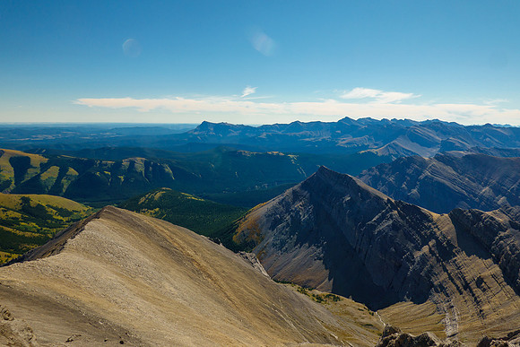 Views south to the Ghost Wilderness Area.