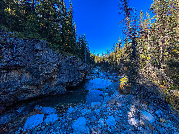 Exiting the somewhat manky Sheep Creek / drainage.