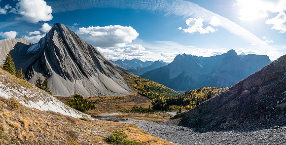 Mount Mercer over the Mercer Creek valley.