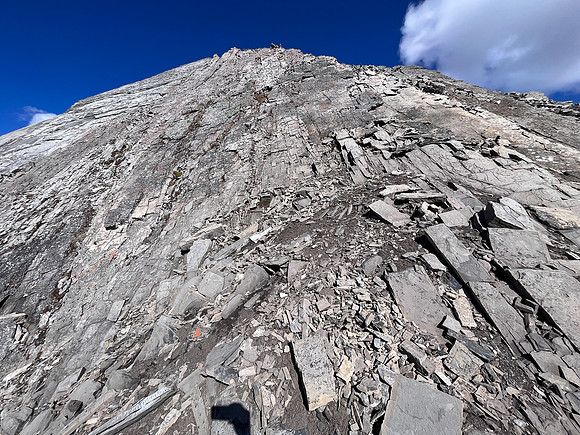 The upper SW slope of false Allenby.