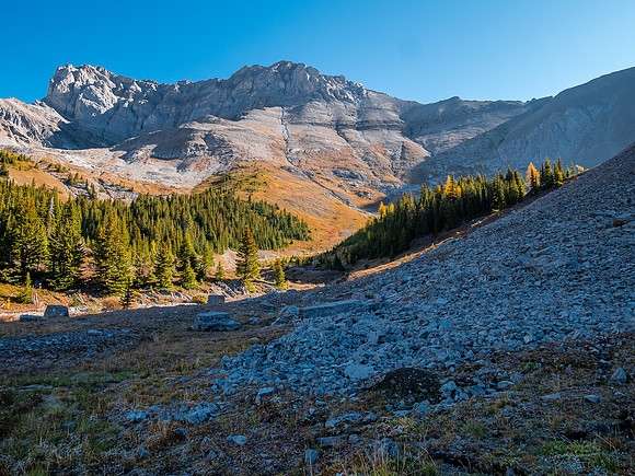 Mount Allenby over the Mercer Creek valley.
