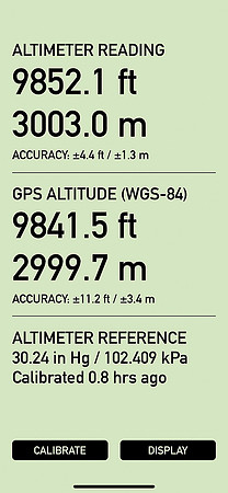 Mount Allenby summit elevation (3rd).