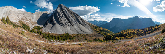 Mount Mercer over the Mercer Creek valley.