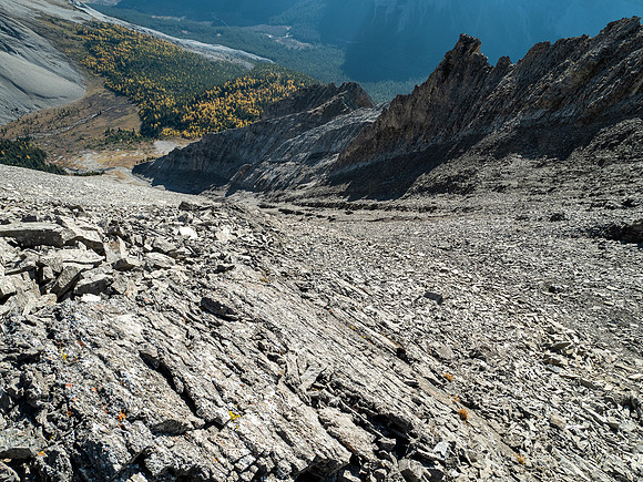 Descending to Mercer Creek.