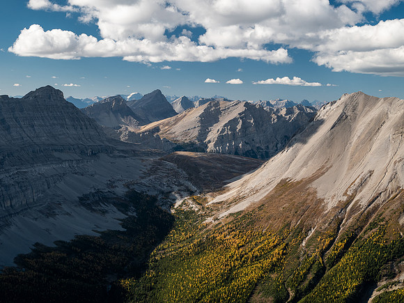 Views over Allenby Pass.