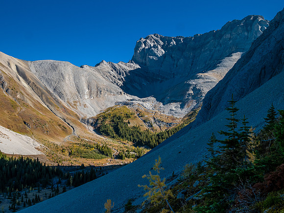 Mount Allenby over the Mercer Creek valley.
